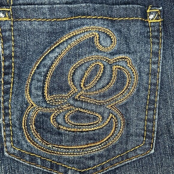 Coogi Jeans Womens 18W Bootcut Stretch Denim Gold Embroidered Pockets Y2K Retro - Picture 5 of 16